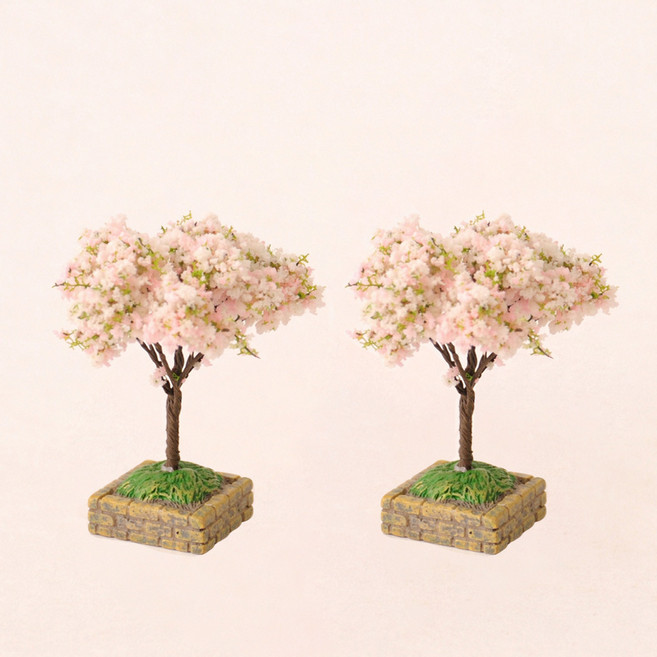 Allode 靈骨塔樹木迷你人造花 2入, 04 梨花樹