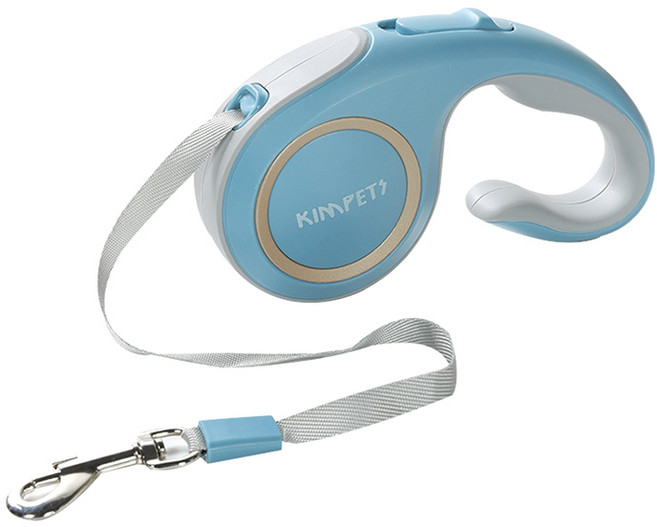 파스텔펫 반려동물 반사광링 자동줄, 블루, 1개