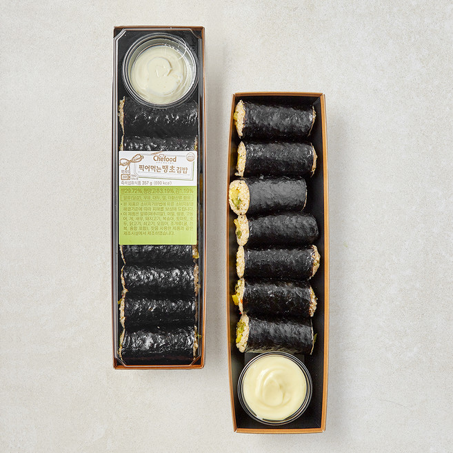 쉐푸드 찍어먹는 땡초김밥, 357g, 1개