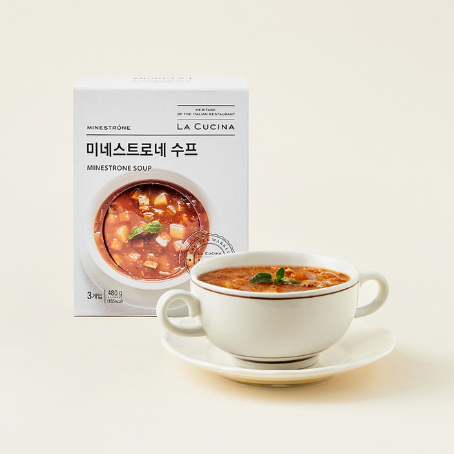 라쿠치나 미네스트로네 수프 3개입 (냉장), 480g, 1개