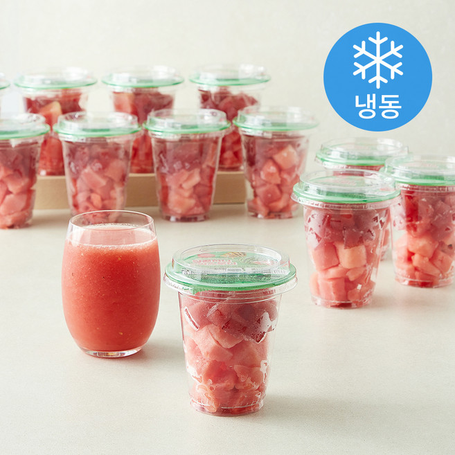 신세계푸드 달콤 허니 수박 스무디 (냉동), 15개, 150g