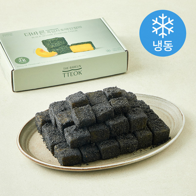 더바른떡 더바른 흑임자호박인절미 (냉동), 600g, 1개