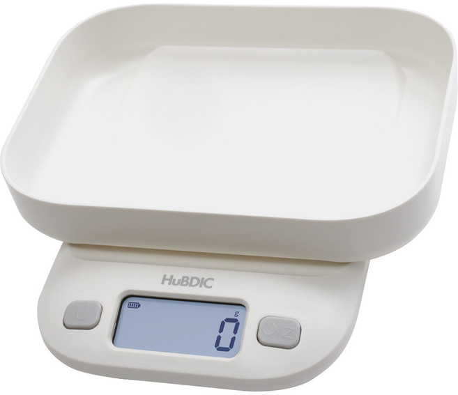 휴비딕 가정용 디지털 주방저울 1kg + 전용 트레이 세트, 1세트, HUS-200K