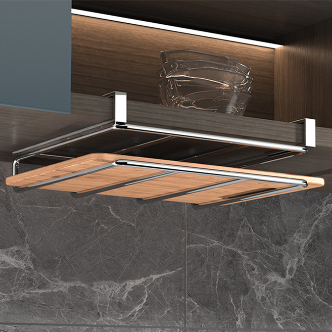 간편설치 다용도 걸이식 도마 거치대 1단, 1개