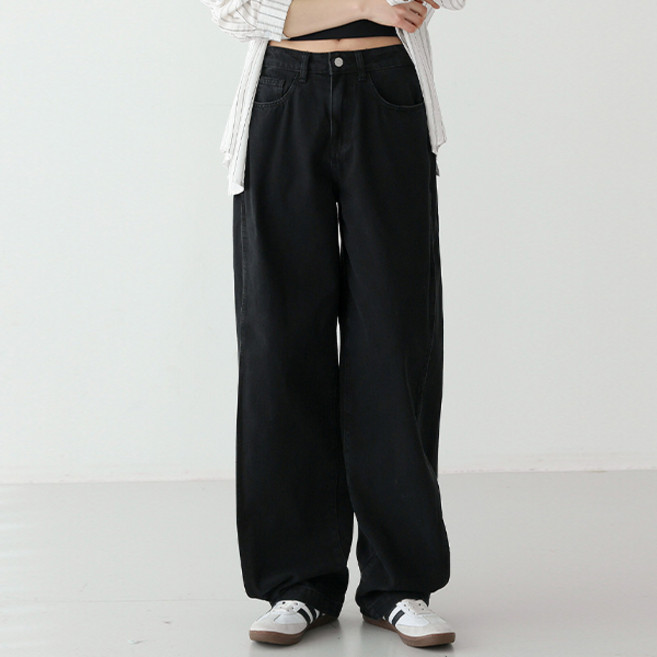 피핀 여성용 숏/기본/롱 기장 허리 비죠 사이드 절개 투웨이 진 #711136