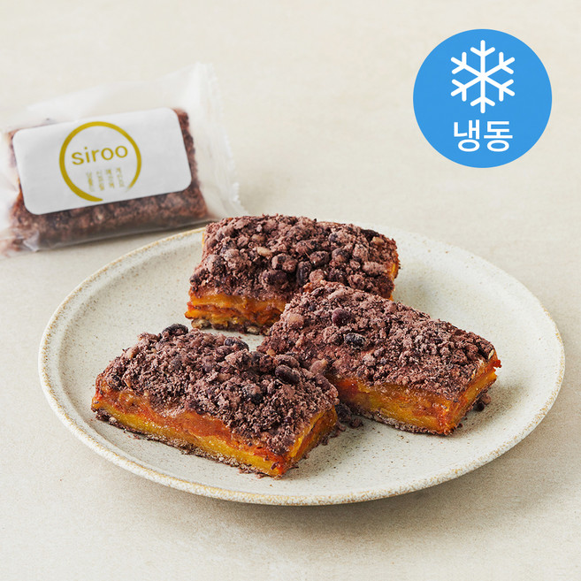 프레시오늘 정담시루 호박고지 듬뿍 저당 찰시루떡 (냉동), 110g, 1개, 3개입