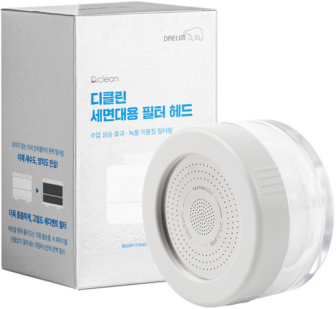 대림바스 디클린 세면대용 필터헤드, 그레이, 1개