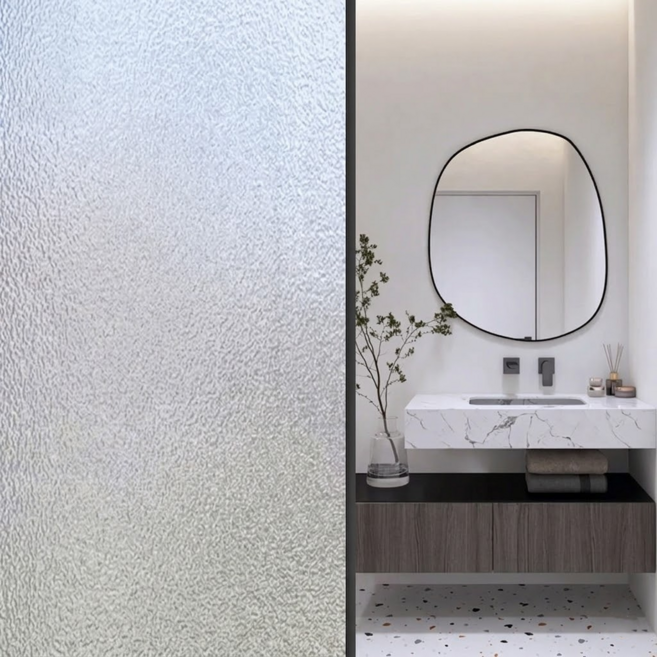 ROI라이프 반투명 무광 창문 시트지 PVC 정전기식, 퓨어 무광