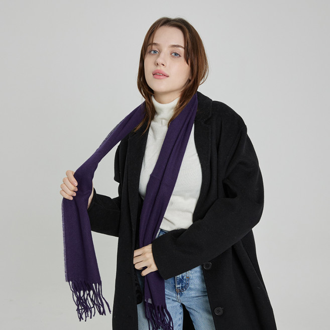 풋온 무지 심플 컬러 머플러