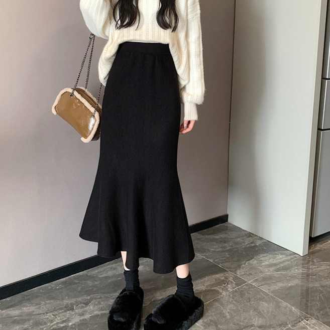 피어니스트 에이라인 데일리코디 플레어 롱 스커트