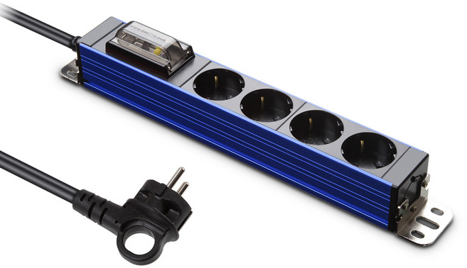 현대일렉트릭 서버탭 알루미늄 고용량 멀티탭 4구 HDSVAL-GN45B, 5m, 스페이스블루, 1개