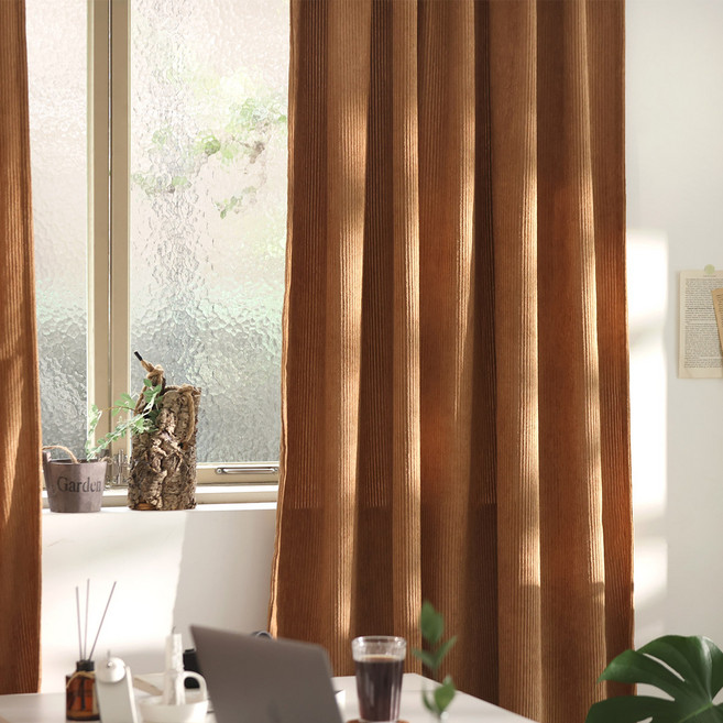 따뜻한 코듀로이 커튼