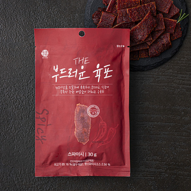 육포공방 THE 부드러운 육포 스파이시, 30g, 1개