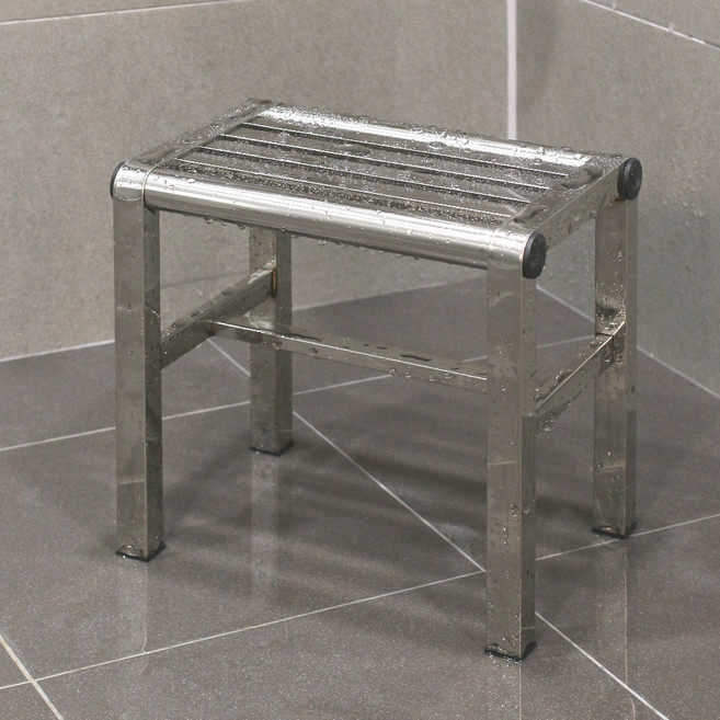 모나코올리브 욕실 스텐 발 받침, 실버, 1개