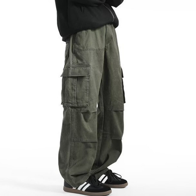 JTL 男款側邊方形工裝口袋休閒褲