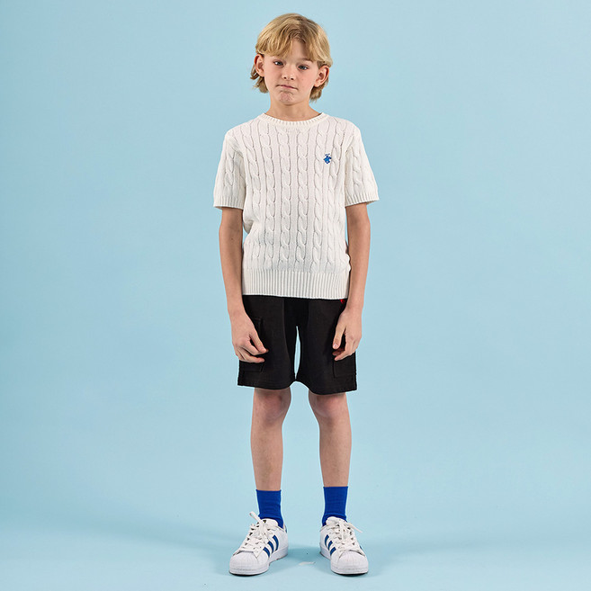 비버리힐스폴로클럽 주니어 클래식 니트 스웨트 상하의 세트