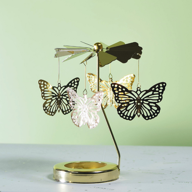 트레오바 아름다운 우아한 캔들홀더 5.8, 5.8골드나비 12