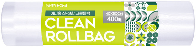 INNER HOME 食品包裝用保鮮袋, 特大(XL), 400張, 1捲