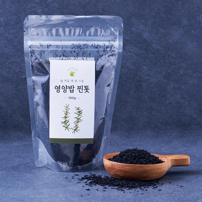 바다가 차린 식탁 밥 지을 때 한스푼 영양밥 찐톳, 100g, 1개 - 쿠팡