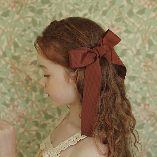 럭키밤비네 더 리본 헤어 집게핀