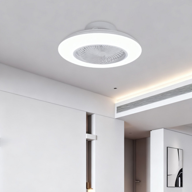 킴스엘이디 천장선풍기 360 회전 실링팬 안방등, 화이트