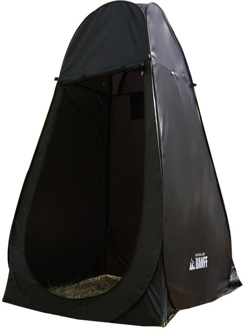 밴프 원터치 간이 샤워텐트, 블랙, 1개