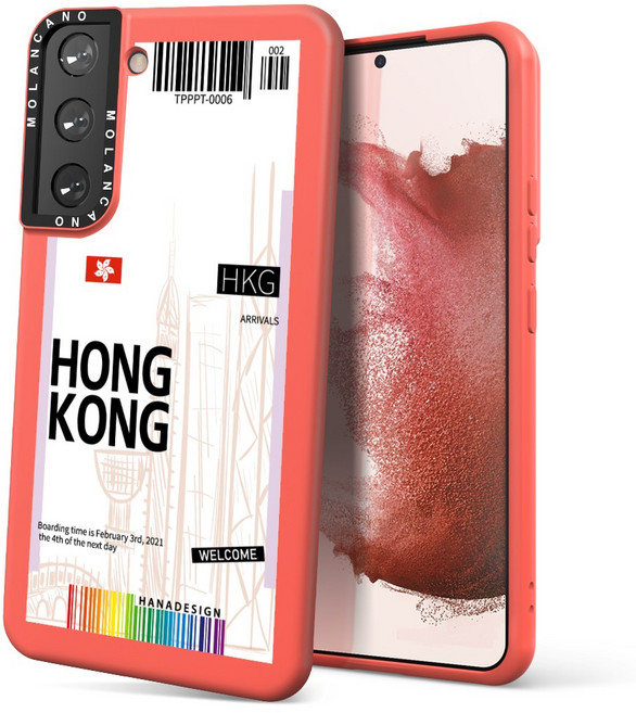 모란카노 소프트 실리콘 티켓 디자인 휴대폰 케이스