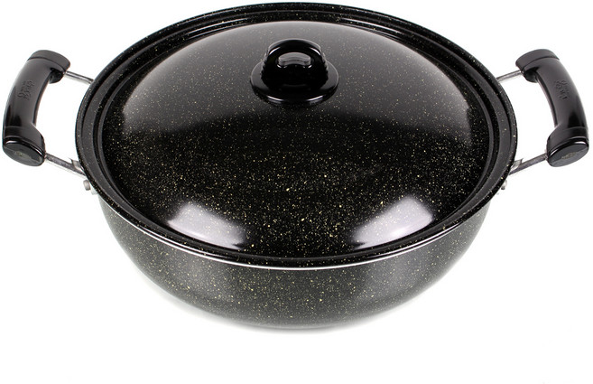 삐아또 업소용 대형 코팅 볶음팬, 36cm, 1개