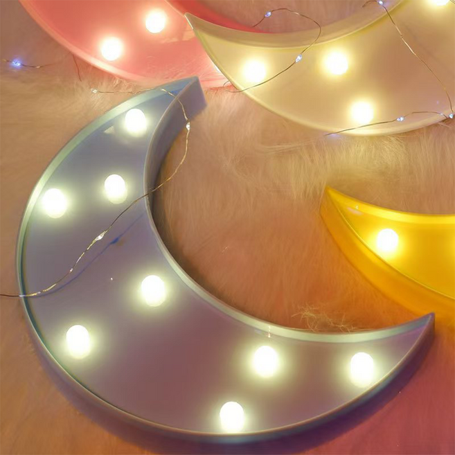 모스틱 마퀴라이트 인테리어 LED 무드등 한강 조명 달, 스카이블루