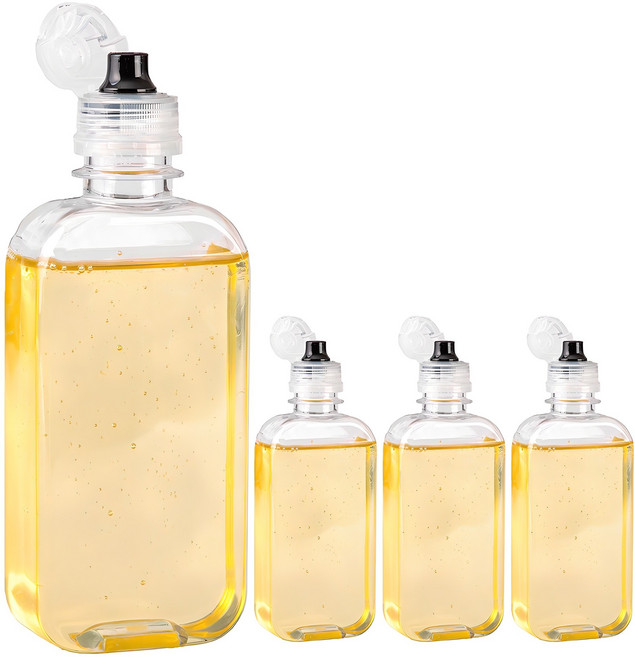 Barunmeegak 不滴漏醬料瓶, 4個, 300ml