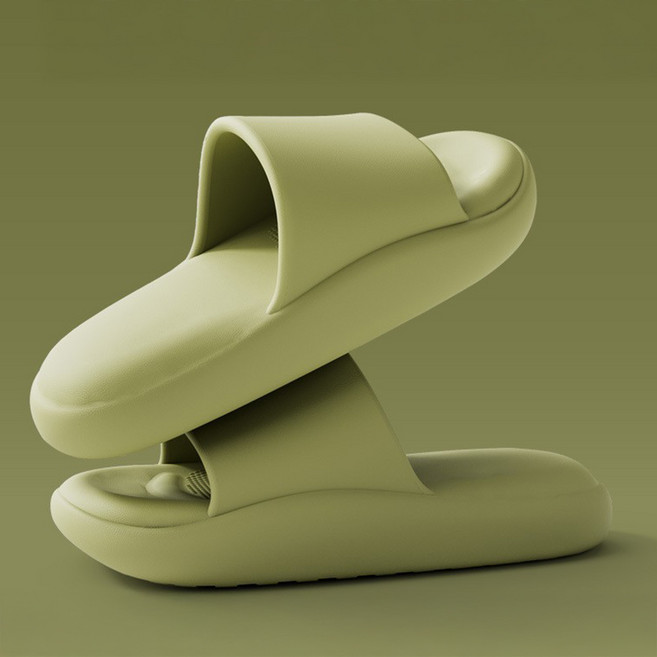 아트조이 아치 폭신 충격흡수 쿠션 슬리퍼, 그린, 1개