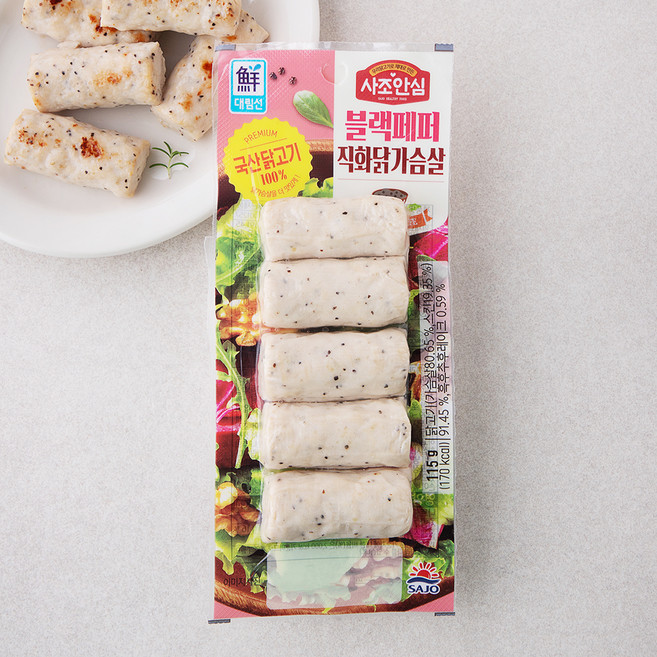 대림선 블랙페퍼 직화 닭가슴살, 115g, 1개입, 1개