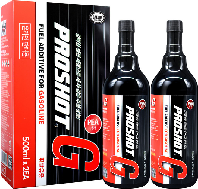 프로샷 G 연료첨가제 500ml, 2개, 가솔린/휘발유