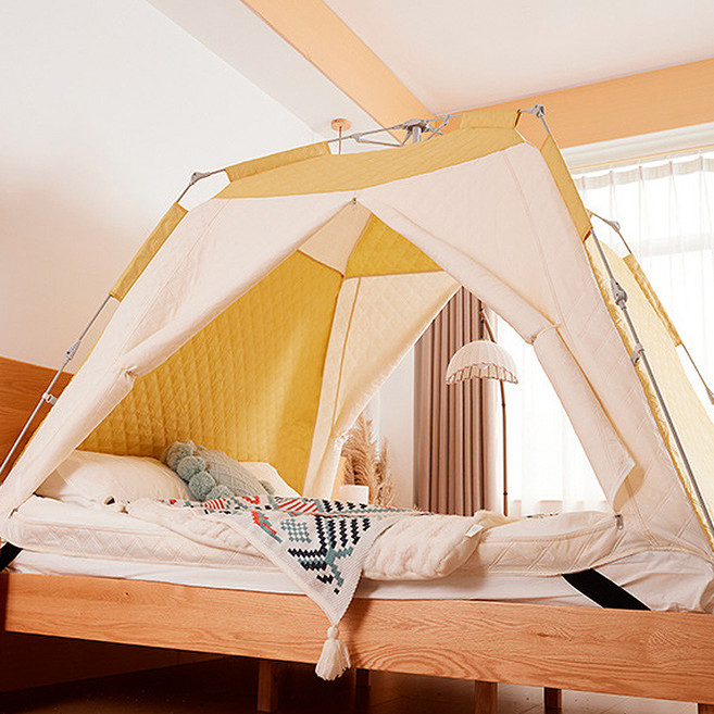 플리시티 더 따뜻한 원터치 패딩텐트 3~4인용