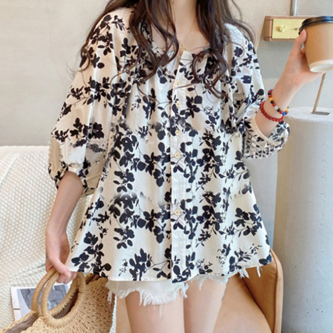 Awesomeful 竹纖維寬鬆版型女襯衫
