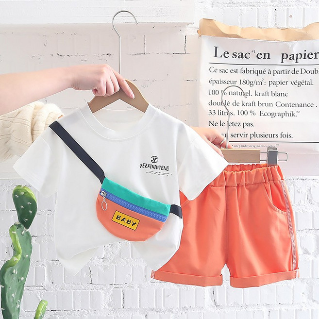 베베니즈 남아용 입체백 상하 바지 세트