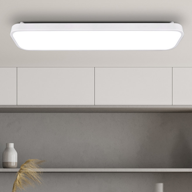 원하 LED 씬미러 주방등 30W, 화이트 + 주광색