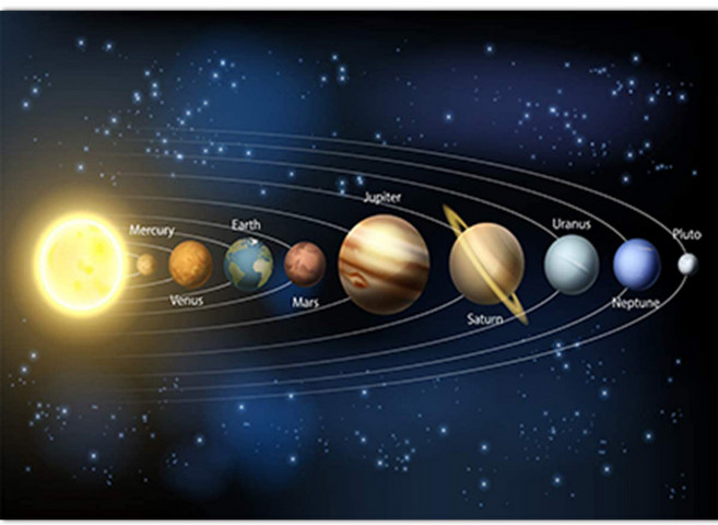 우주 행성 태양계 캔버스 포스터 01