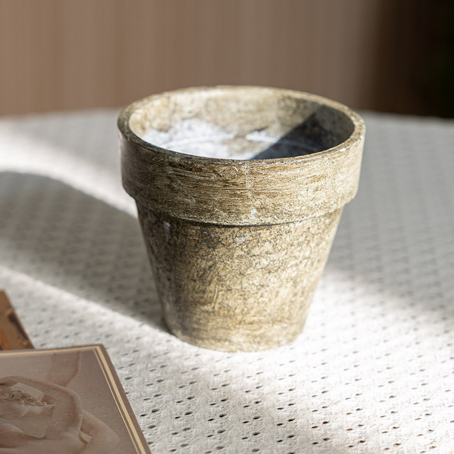 플라워트리 시멘트 페이퍼 화분, 원형, 1개