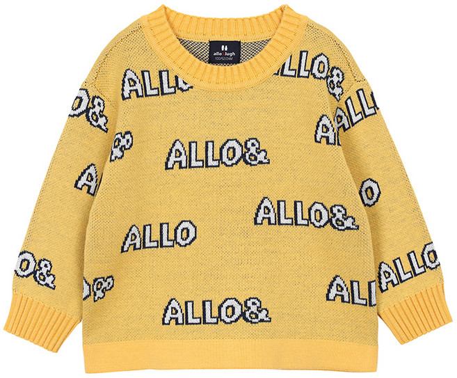 알로앤루 아동용 플레이로고니트 풀오버