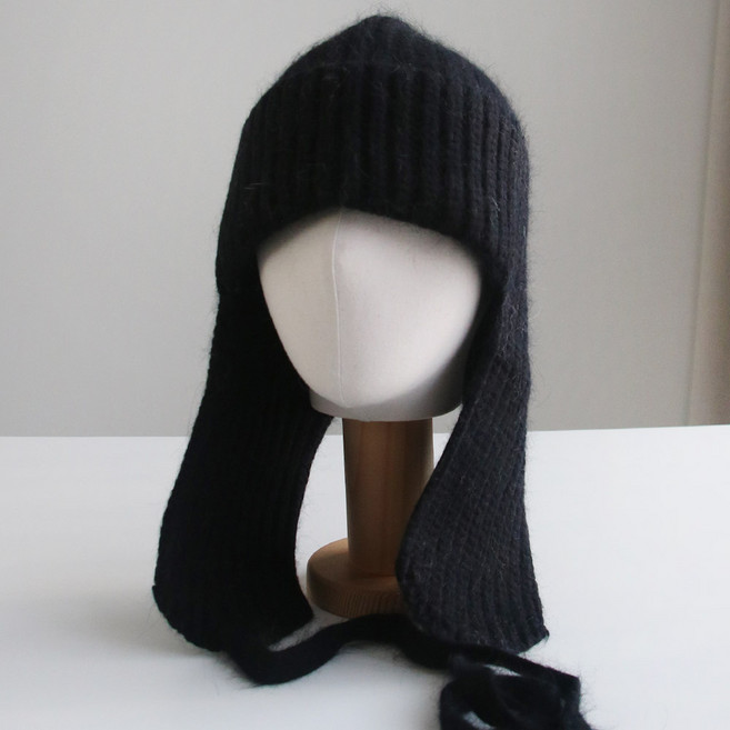 바비수 더하이 앙고라 귀달이 니트 비니