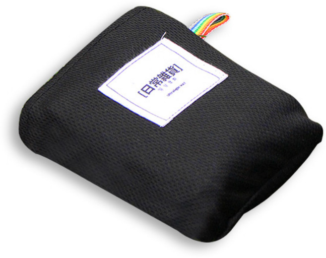 일상잡화 대형 포켓형 돗자리, 블랙