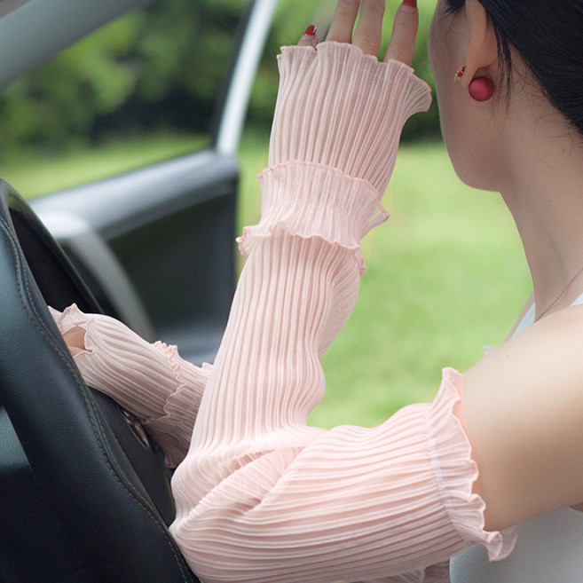 원티크 럭셔리 통기성 레이스 팔토시 2p