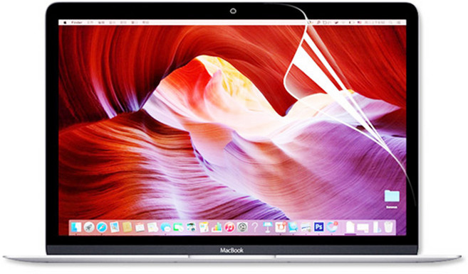 맥북 PET 간편부착 스크린 액정보호필름, 1개