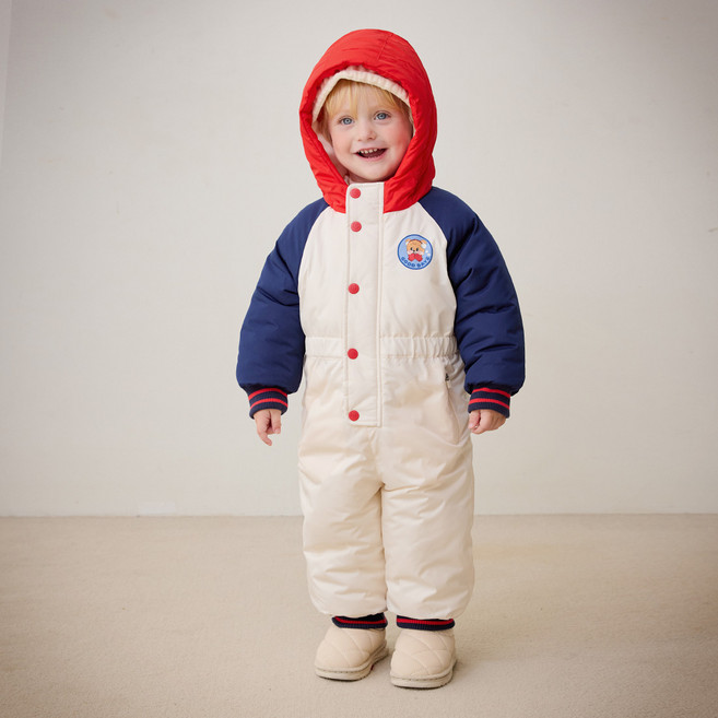 mollimelli New Kids On 兒童雪地Pong Pong滑雪鋪棉上下衣套裝