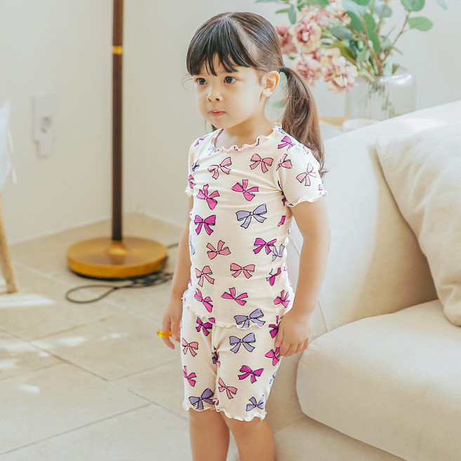 VAENAIT BABY 兒童嫘縈短袖居家服上下套裝