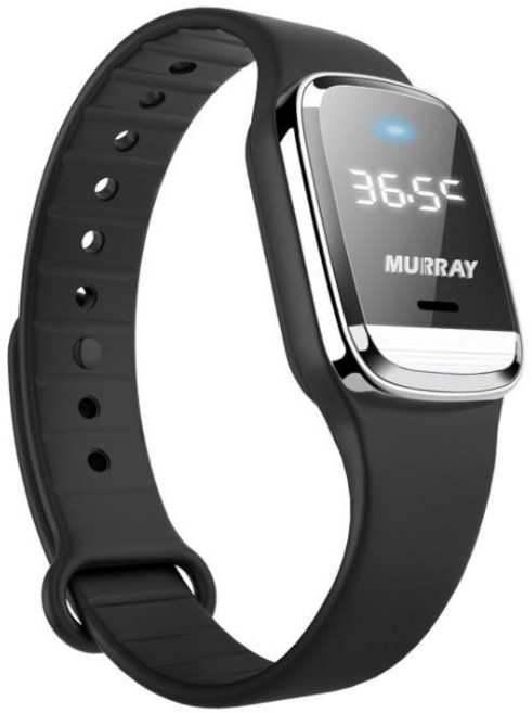 Murray 체온측정 디지털 손목 시계 초음파 해충 모기 퇴치기 블랙, MPRO-II
