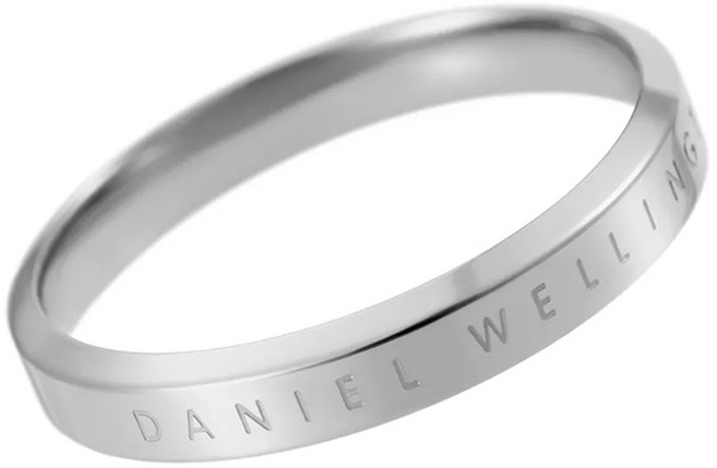 Daniel Wellington CLASSIC RING 簡約風格情侶戒指 銀色 16號