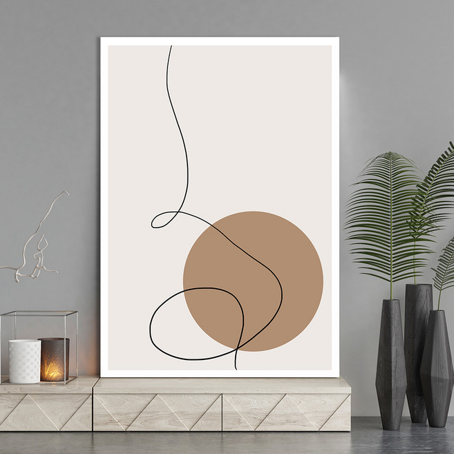 마니앤솔 액자테이블 대, 보헤미안 라인아트