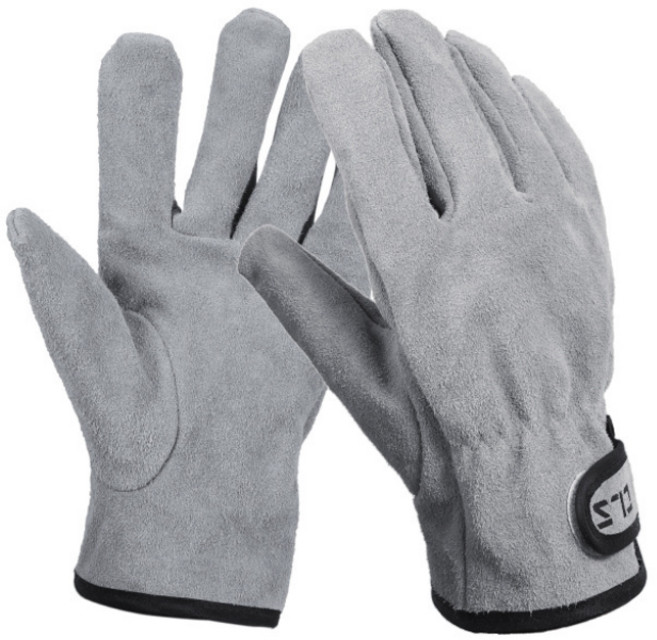 디모어 아웃도어 캠핑용 바베큐 장갑 양손 세트 그레이, 1세트